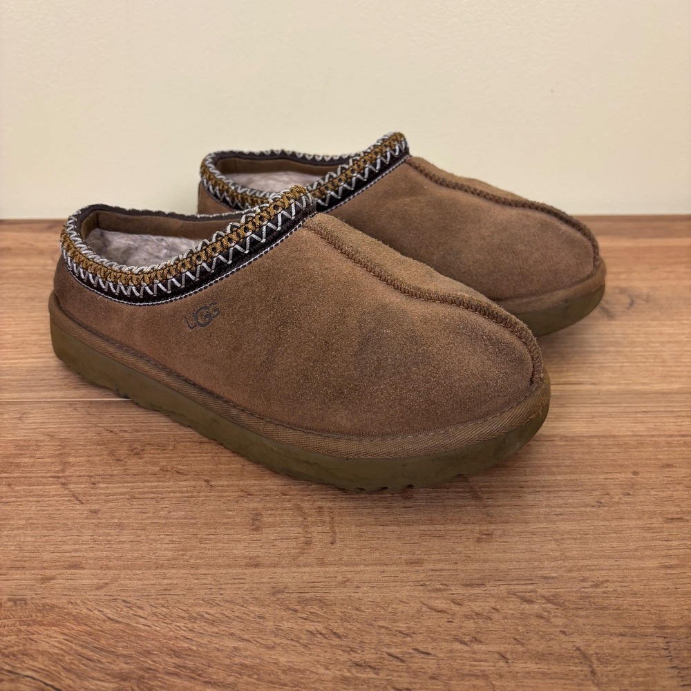 UGG‎ Tasman II Slipper Chestnut Tan Women Size 6 Suede Casual Loungewear Comfort